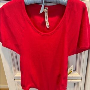 Free People Bright Pink Bodysuit